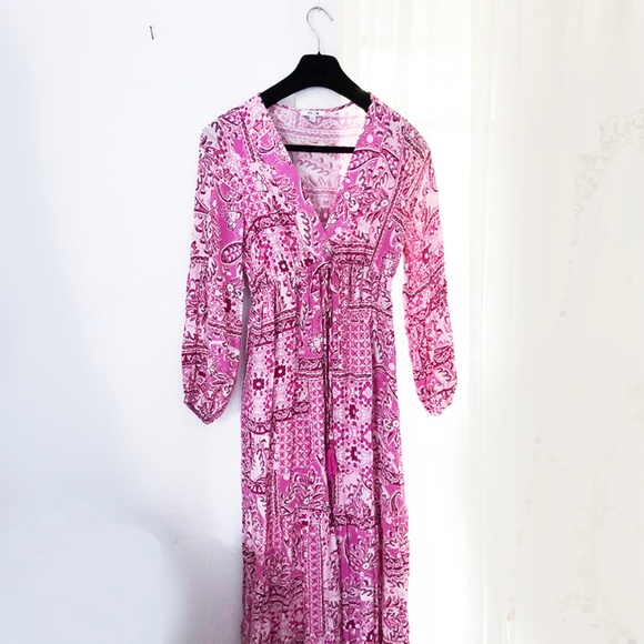 Anthropologie Pink Maxi Dress, BTFL-Life Size Small - Picture 5 of 7